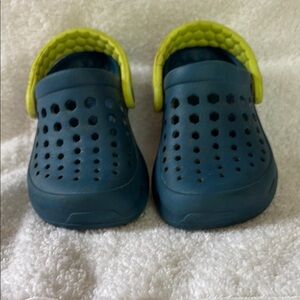 Kids Blue and Yellow Clogs